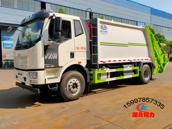 解放壓縮式垃圾車14方