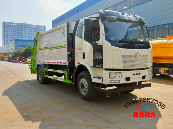 解放壓縮式垃圾車14方